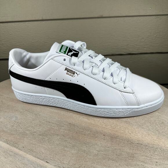 Puma Classic XXI Mens Sneakers Size 13 White Black Accent Low Top Court Low Top - Picture 4 of 15